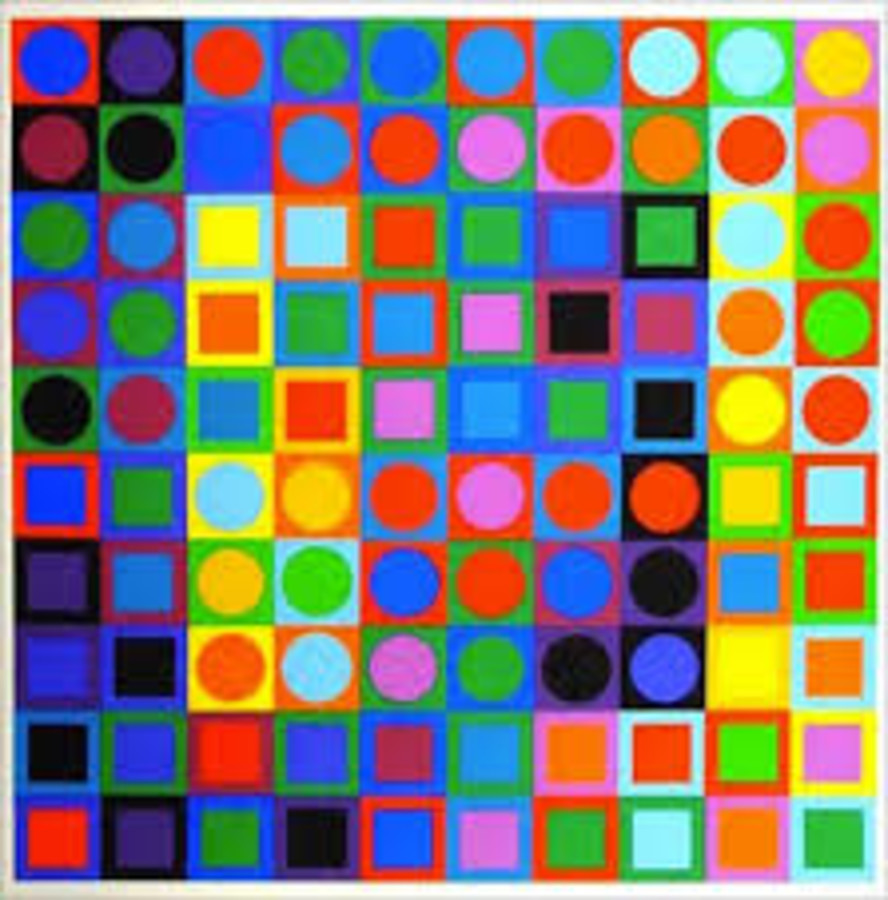 Victor Vasarely: Planetary Folklore Participations (részlet)